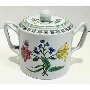 Imperial Cookware SPODE "Summer Palace" Floral Sugar Bowl with Lid-England